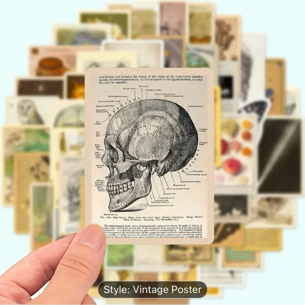 5 pack of Vintage Poster Style stickers WATERPROOF, Help me get to 15 Sales​​​​ - Picture 5 of 7